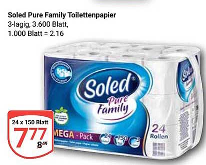 Soled Pure Family Toilettenpapier