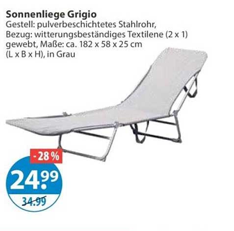 Sonnenliege Grigio