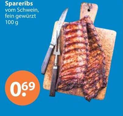 Spareribs vom Schwein, fein gewürzt 100 g