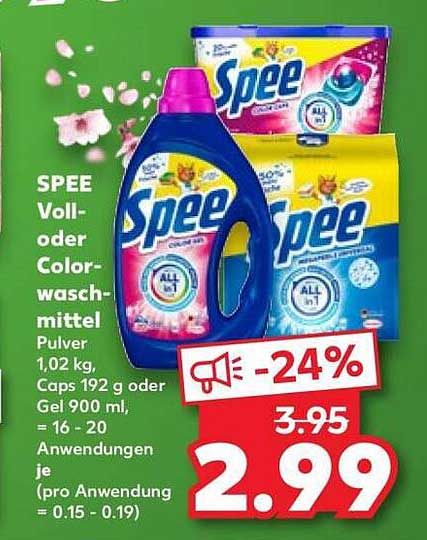 SPEE Voll- oder Colorwaschmittel