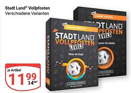 Stadt Land® Vollpfosten Verschiedene Varianten