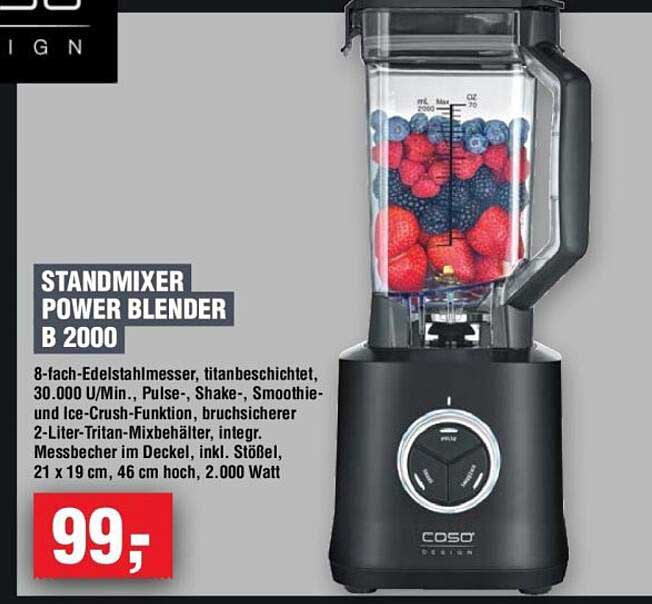 STANDMIXER POWER BLENDER B 2000