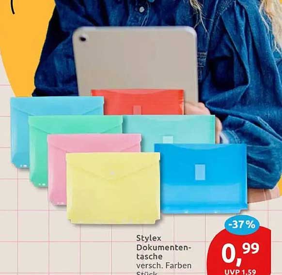 Stylex Dokumenten-tasche versch. Farben