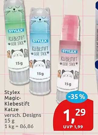 Stylex Magic-Klebestift Katze versch. Designs 15 g