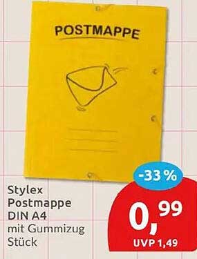 Stylex Postmappe DIN A4 mit Gummizug Stück