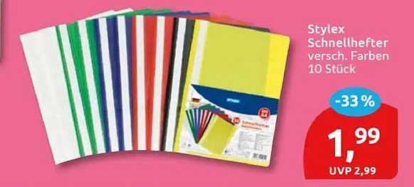 Stylex Schnellhefter versch. Farben 10 Stück