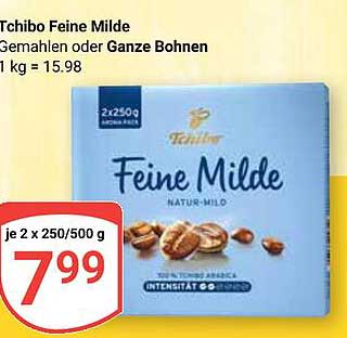Tchibo Feine Milde Gemahlen oder Ganze Bohnen