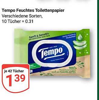 Tempo Feuchtes Toilettenpapier