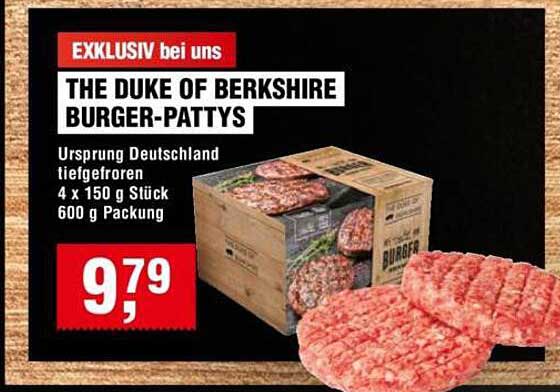 THE DUKE OF BERKSHIRE BURGER-PATTYS