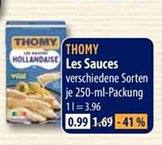 THOMY Les Sauces verschiedene Sorten je 250-ml-Packung 1 l = 3.96