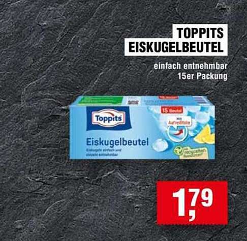 TOPPITS EISKUGELBEUTEL einfach entnehmbar 15er Packung