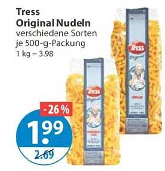 Tress Original Nudeln verschiedene Sorten je 500-g-Packung 1 kg = 3.98