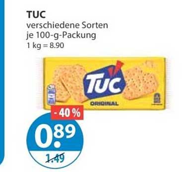 TUC verschiedene Sorten je 100-g-Packung 1 kg = 8.90