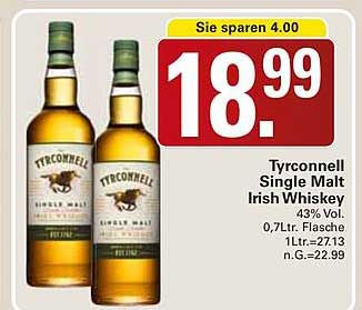 Tyrconnell Single Malt Irish Whiskey