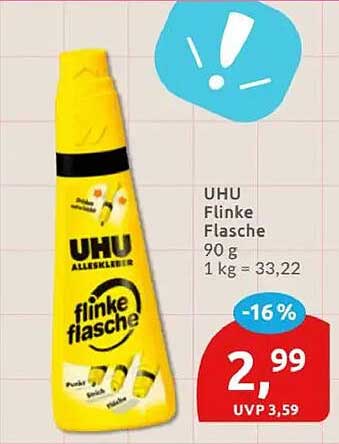 UHU flinke flasche 90 g 1 kg = 33,22