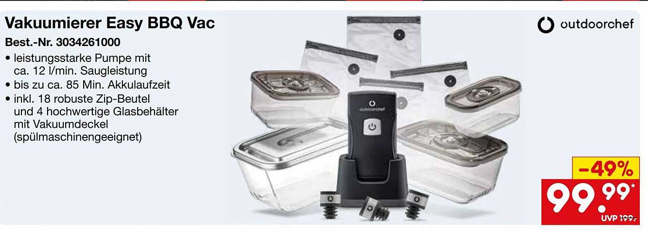 Vakuumierer Easy BBQ Vac