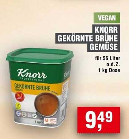 VEGAN KNORR GEKÖRNTE BRÜHE GEMÜSE