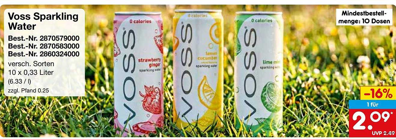 Voss Sparkling Water