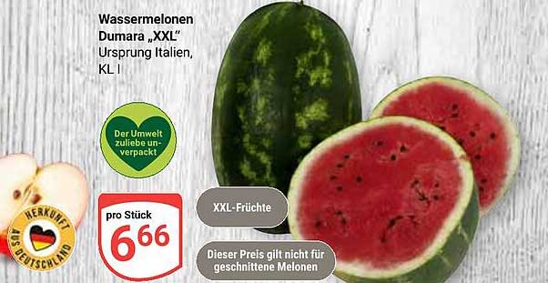 Wassermelonen Dumara „XXL“ Ursprung Italien, Kl I