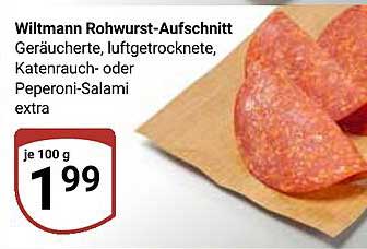 Wittmann Rohwurst-Aufschnitt Geräucherte, luftgetrocknete, Katenrauch- oder Peperoni-Salami extra