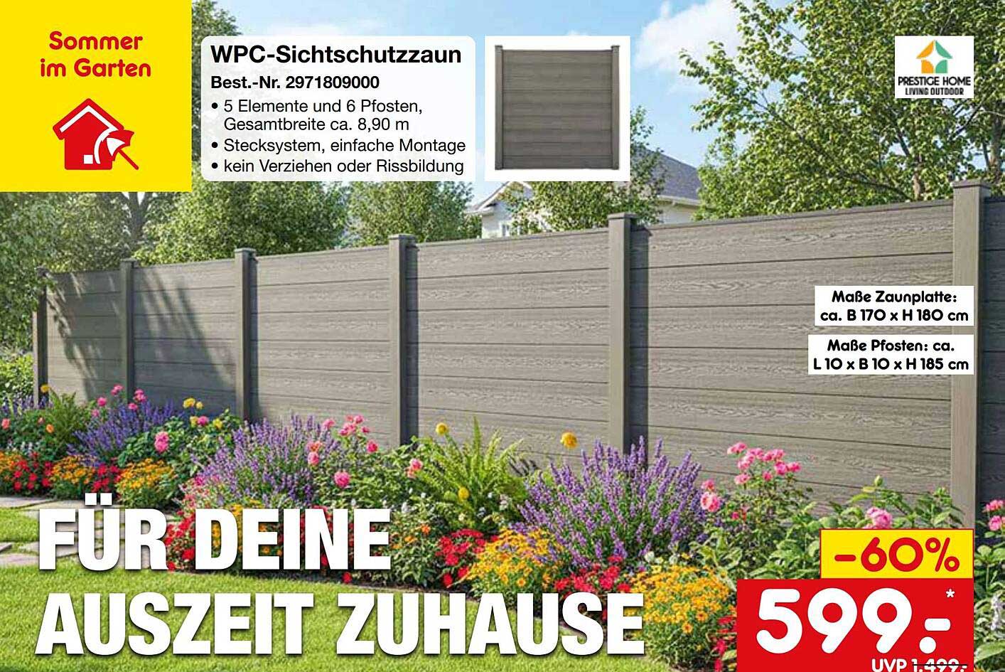 WPC-Sichtschutzzaun