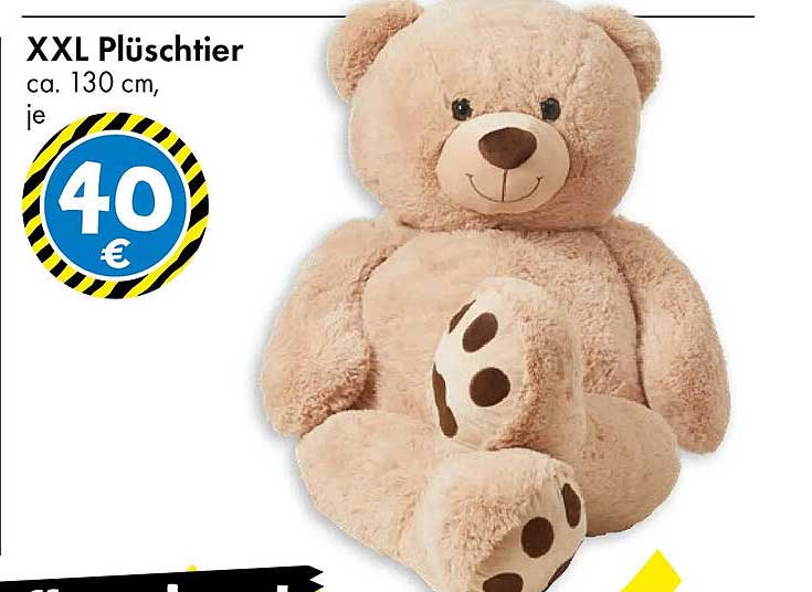 XXL Plüschtier ca. 130 cm, je