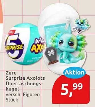 Zuru Surprise Axolots Überraschungskugel, versch. Figuren Stück