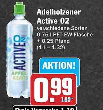 Adelholzener Active 02 verschiedene Sorten 0,75 l PET EW Flasche