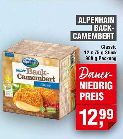 ALPENHAIN BACK-CAMEMBERT Classic 12 x 75 g
