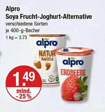 Alpro Soya Frucht-Joghurt-Alternative – verschiedene Sorten