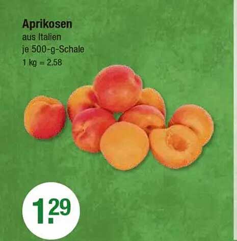 Aprikosen aus Italien je 500-g-Schale