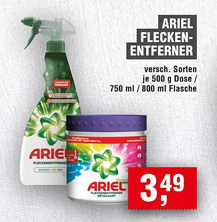 ARIEL FLECKENENTFERNER 750 ml / 800 ml Flasche
