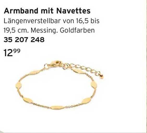 Armband mit Navettes