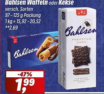 Bahlsen Waffeln oder Kekse - Verschiedene Sorten