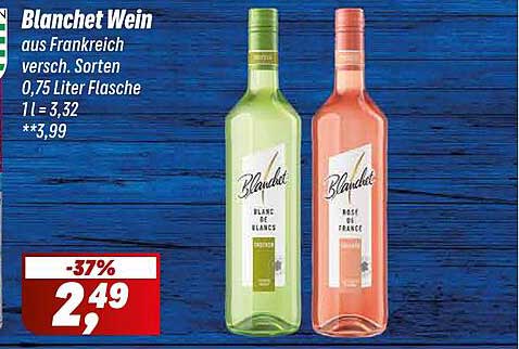 Blanchet Wein aus Frankreich - 0,75 Liter Flasche