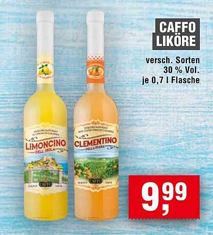 Caffo Likör – Limóncino und Clementino