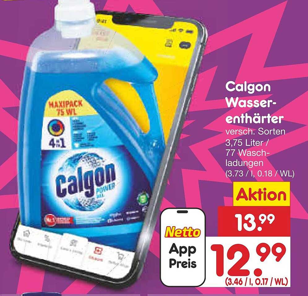Calgon Wasserenthärter, 3,75 Liter / 77 Waschladungen