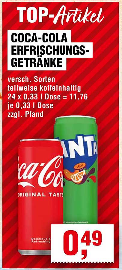 Coca-Cola Erfrischungsgetränke - TOP-Artikeln