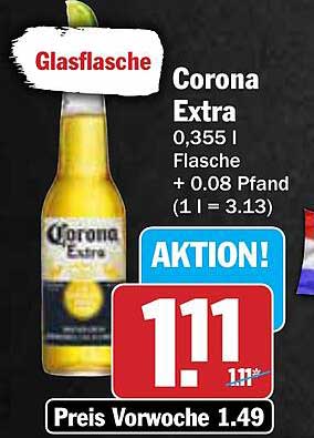 Corona Extra 0,355 l Glasflasche