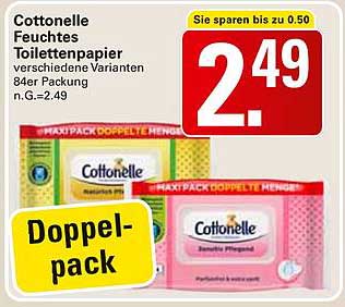 Cottonelle Feuchtes Toilettenpapier 84er Packung