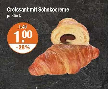 Croissant mit Schokocreme