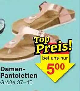 Damen-Pantoletten Größe 37-40