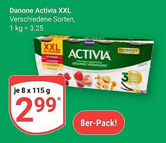 Danone Activia XXL 8er-Pack, verschiedene Sorten