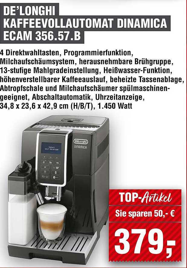 DE'LONGHI KAFFEEVOLLAUTOMAT DINAMICA ECAM 356.57.B