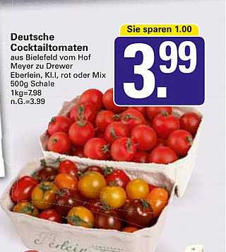 Deutsche Cocktailtomaten aus Bielefeld vom Hof Meyer