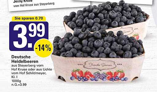 Deutsche Heidelbeeren aus Steyerberg