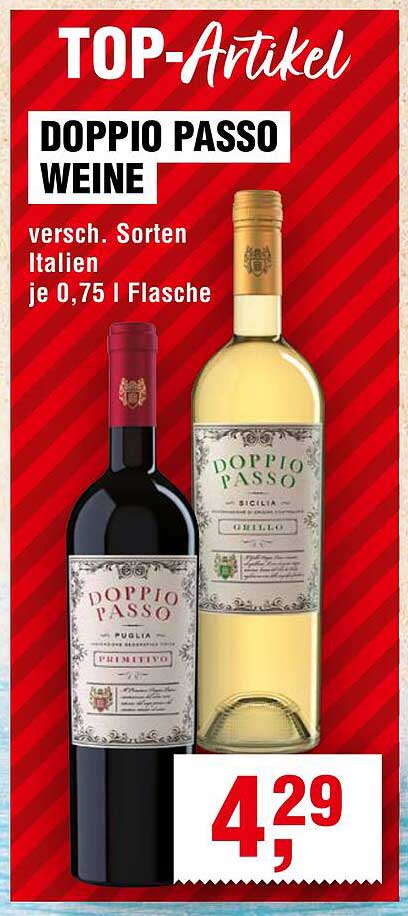 DOPPIO PASSO WEINE - verschiedene Sorten aus Italien