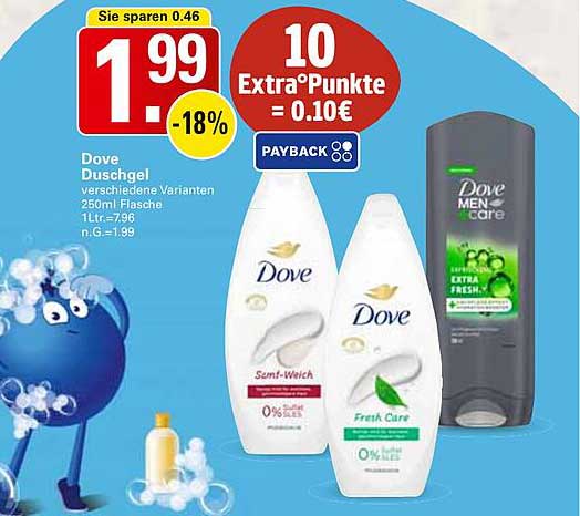 Dove Duschgel verschiedene Varianten 250ml Flasche