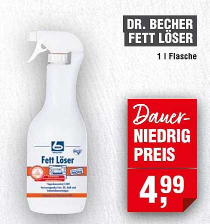 DR. BECHER FETT LÖSER 1 l Flasche