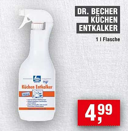 DR. BECHER KÜCHEN ENTKALKER 1 l Flasche